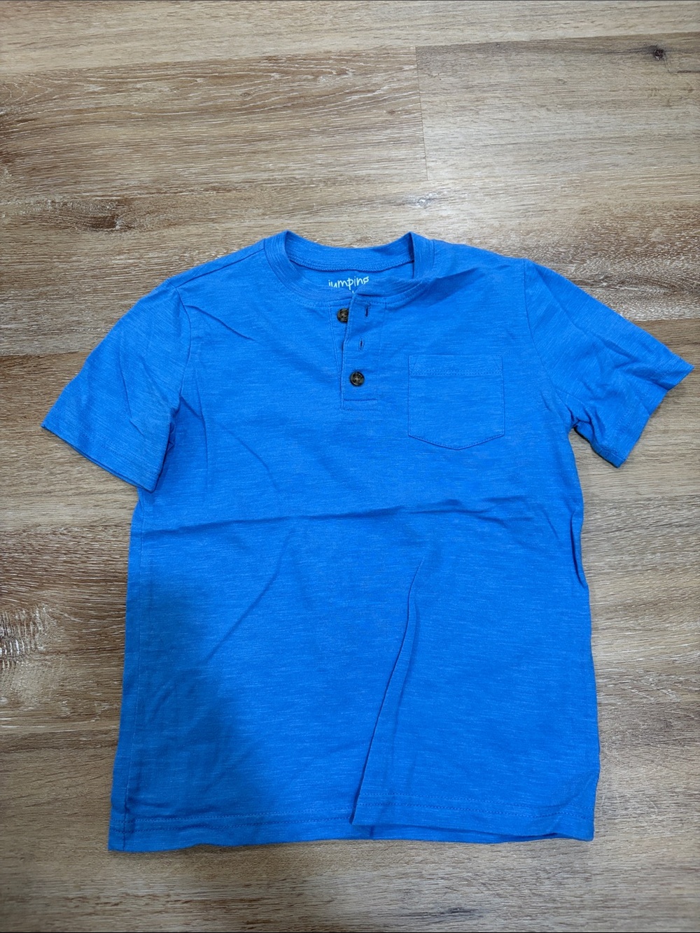 jumping beans Blue Short-Sleeve Henley Pocket Tee